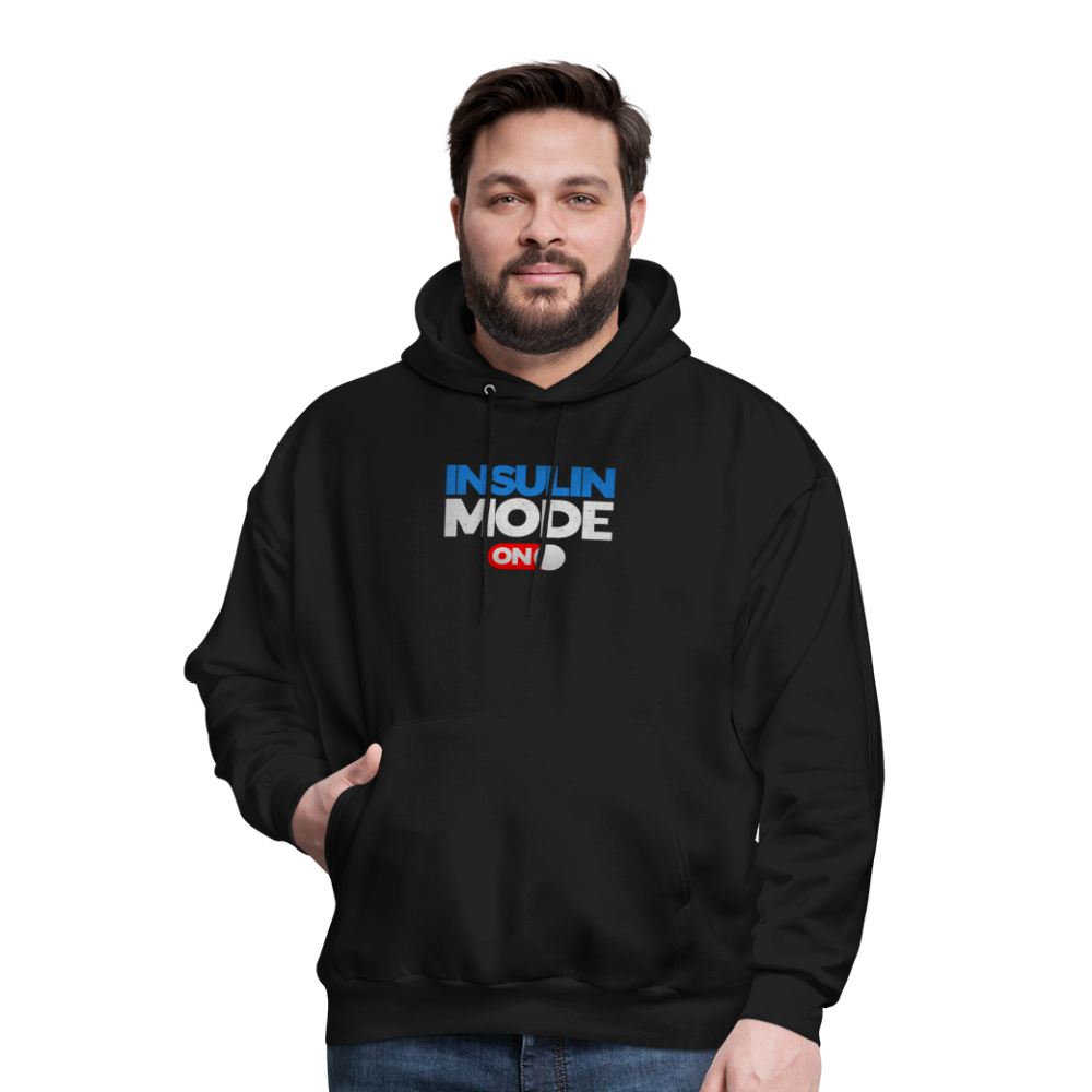 Insulin Mode On Gamers Adult Parody Premium Unisex Hoodie - black