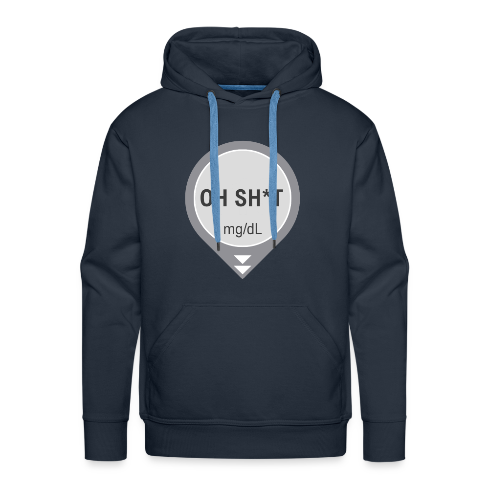 Dexcom Oh Sh*t Lows Premium Unisex Hoodie - navy