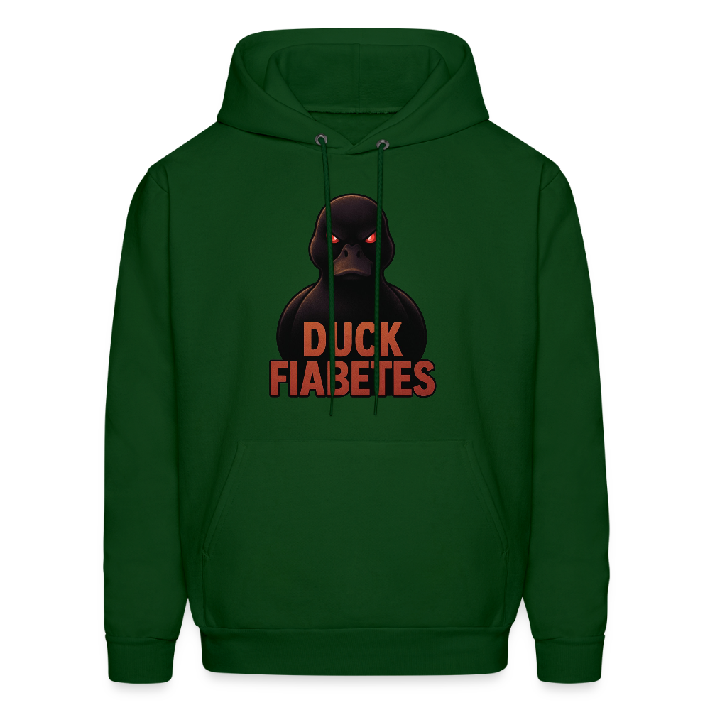 Duck Fiabetes Adult Unisex Comfort Hoodie - forest green