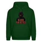 Duck Fiabetes Adult Unisex Comfort Hoodie - forest green