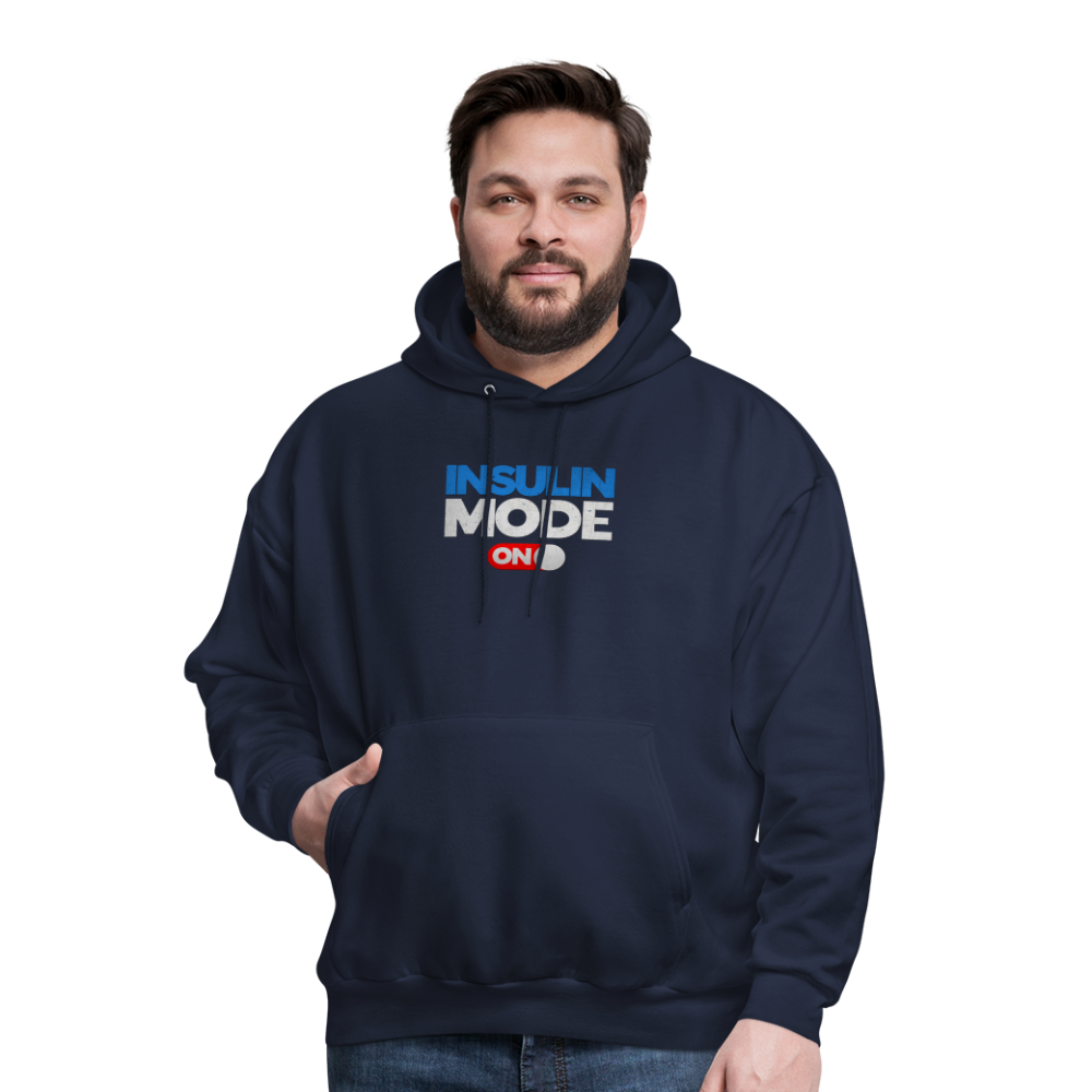 Insulin Mode On Gamers Adult Parody Premium Unisex Hoodie - navy