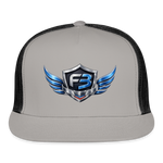 Freedom Band Snap Back Trucker Hat - gray/black