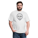 UH-OH! Dexcom Lows Alert Humor Adult Unisex T-Shirt - white