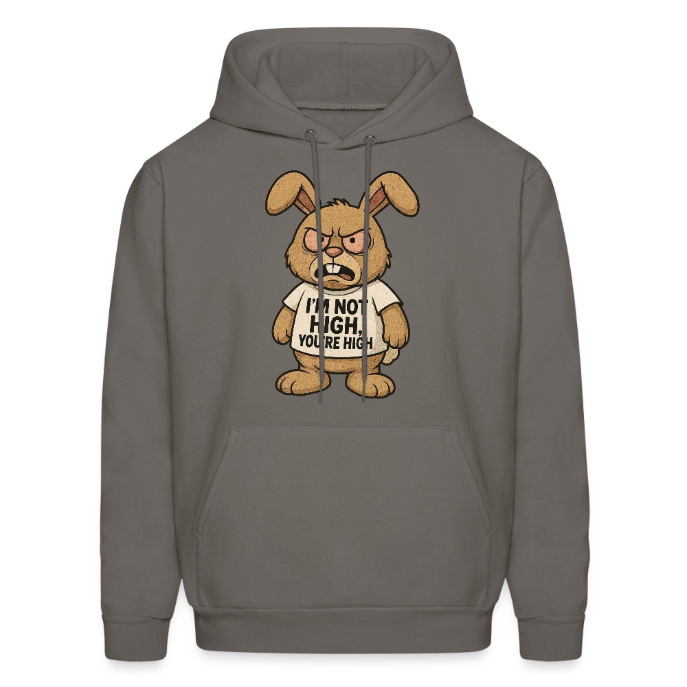Im Not High, You're High Funny Unisex Adult Hoodie - asphalt gray