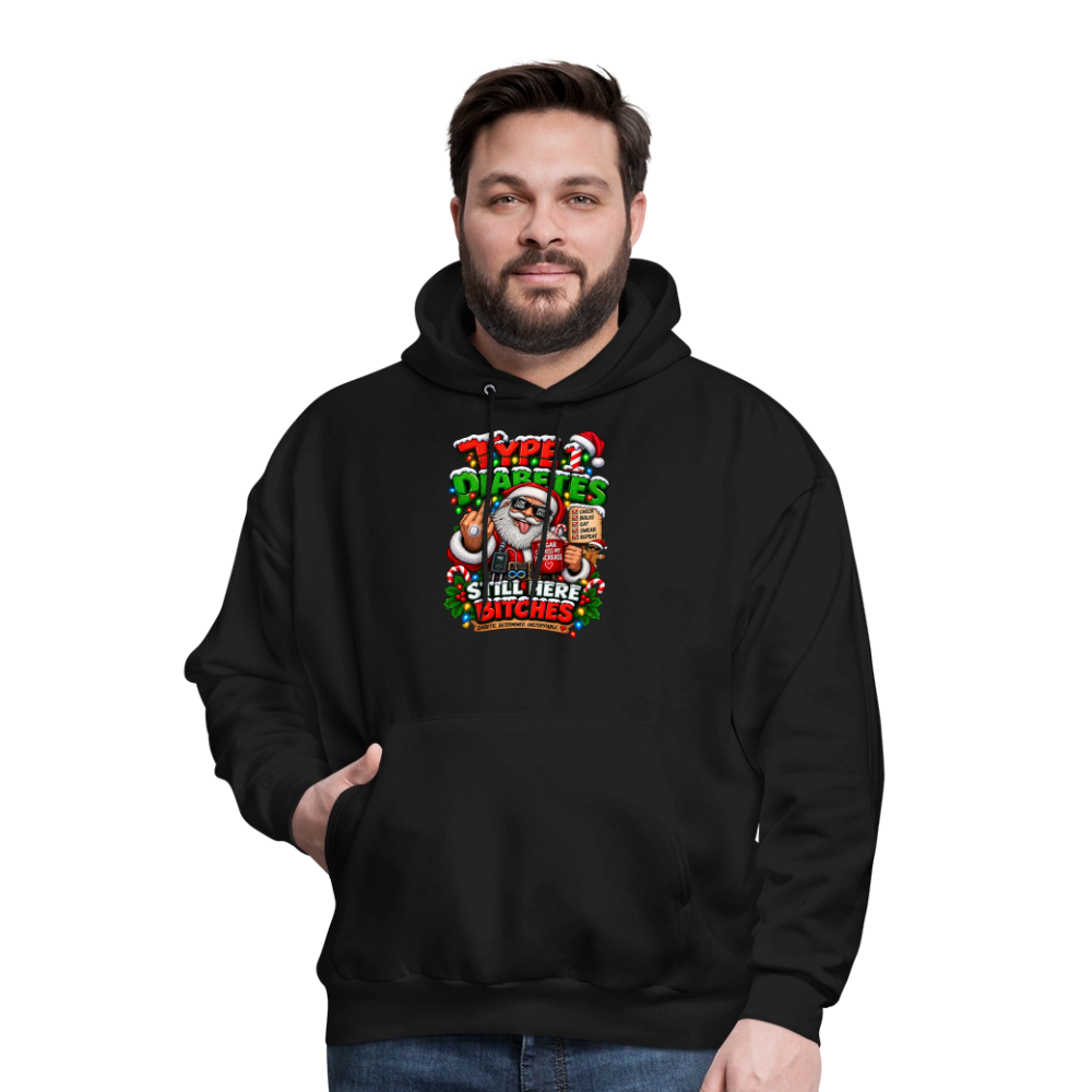 Type 1 Christmas Hoodie "Still Here" Dark Men's Hoodie - black