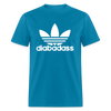 Diabadass 3 Leaf Diabetes Warrior Premium Unisex T-Shirt - turquoise