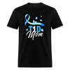 T1D Mom Blue Diabetes Ribbon Awareness Unisex Classic T-Shirt - black