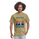 Be Nice To Diabetics Insulin Humor Unisex T-Shirt - khaki