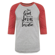 heather gray/red