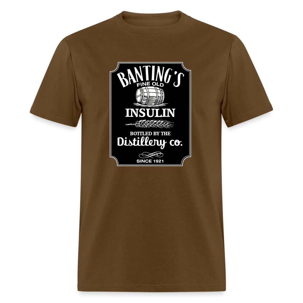Banting's Distilled Insulin Since 1921 JD Parody Adult Unisex Classic T-Shirt - brown