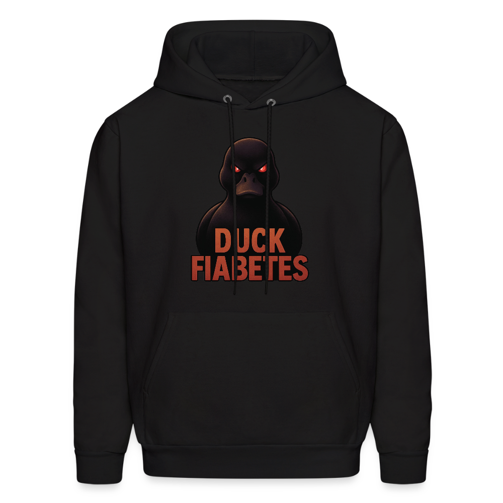 Duck Fiabetes Adult Unisex Comfort Hoodie - black