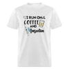 I Run On Coffee & Insulin Adult Unisex Softstyle T-Shirt - light heather gray