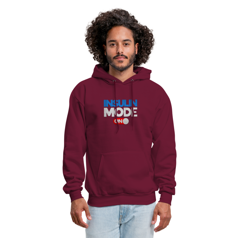 Insulin Mode On Gamers Adult Parody Premium Unisex Hoodie - burgundy