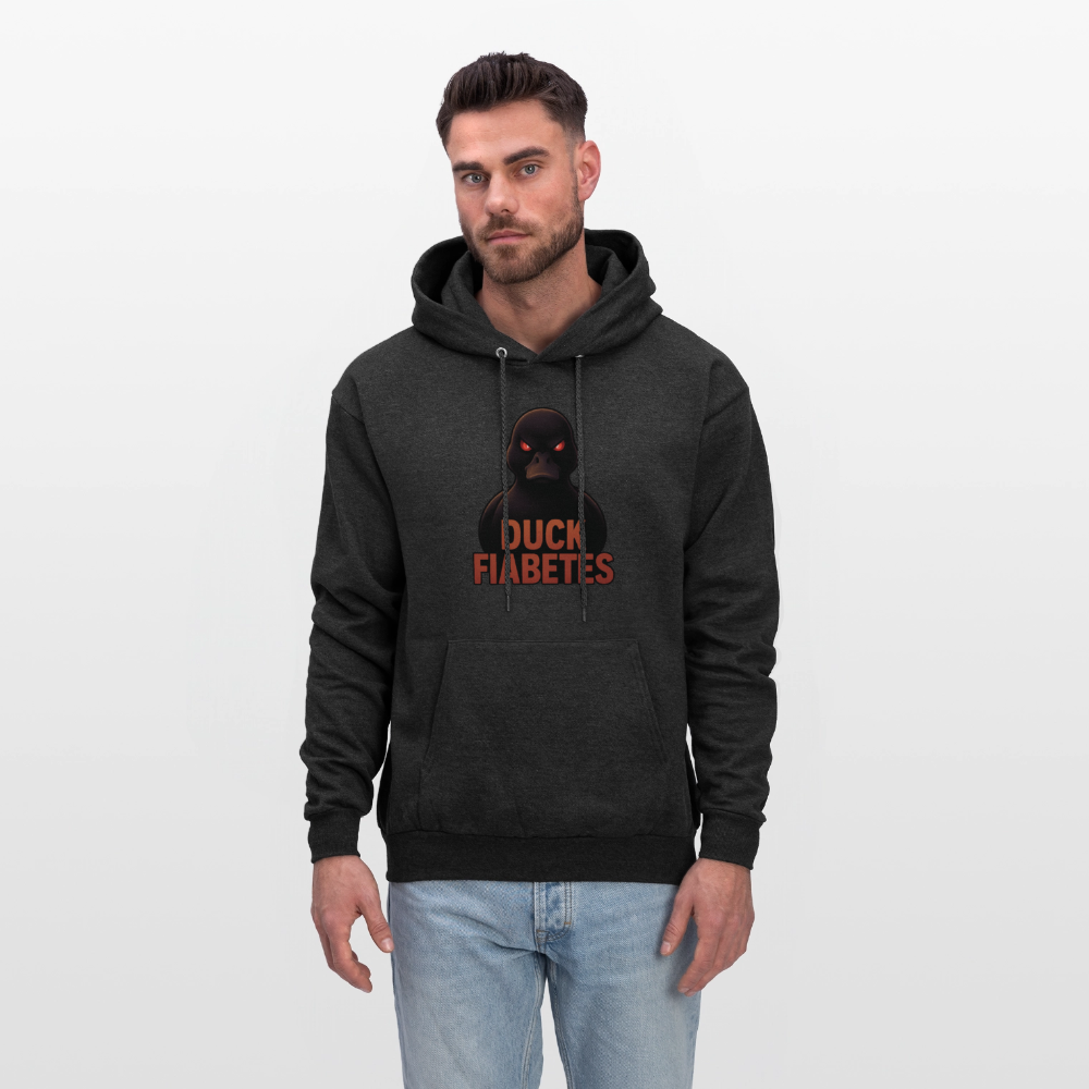 Duck Fiabetes Adult Unisex Comfort Hoodie - charcoal grey