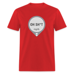Dexcom Oh Sh*t Crash Alert Humor Humor Unisex T-Shirt - red