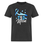 T1D Mom Blue Diabetes Ribbon Awareness Unisex Classic T-Shirt - heather black