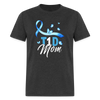 T1D Mom Blue Diabetes Ribbon Awareness Unisex Classic T-Shirt - heather black