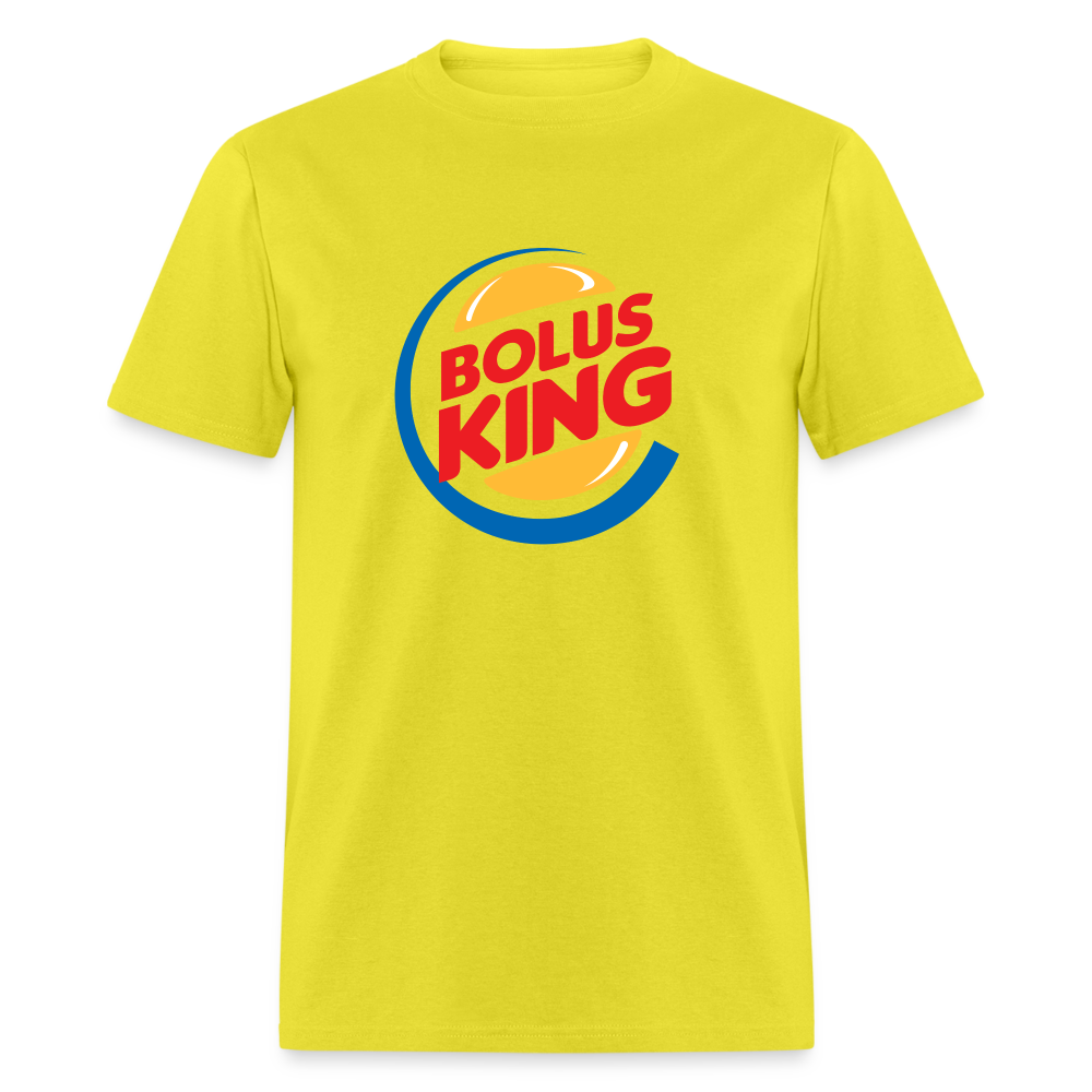 Bolus King "BK Parody" Morale Humor Adult Unisex Classic T-Shirt - yellow