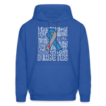 Diabetes Awareness Ribbon Unisex Softstyle Hoodie - royal blue