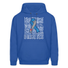 Diabetes Awareness Ribbon Unisex Softstyle Hoodie - royal blue