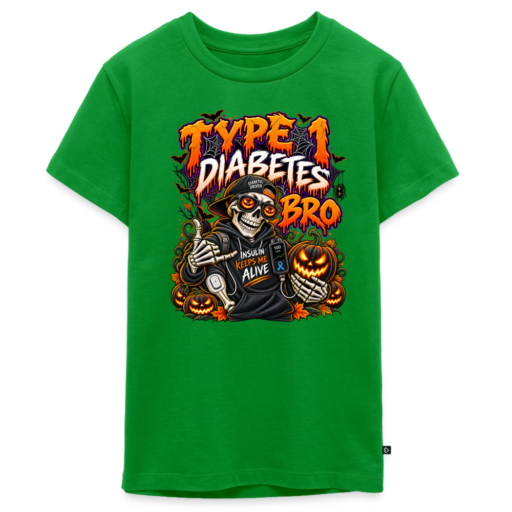 T1D BRO! Halloween Kids' & Youth Premium T-Shirt - green