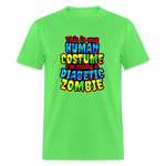 Human Costume Diabetic Zombie T-Shirt Halloween Humor : Unisex Tee Shirt - kiwi