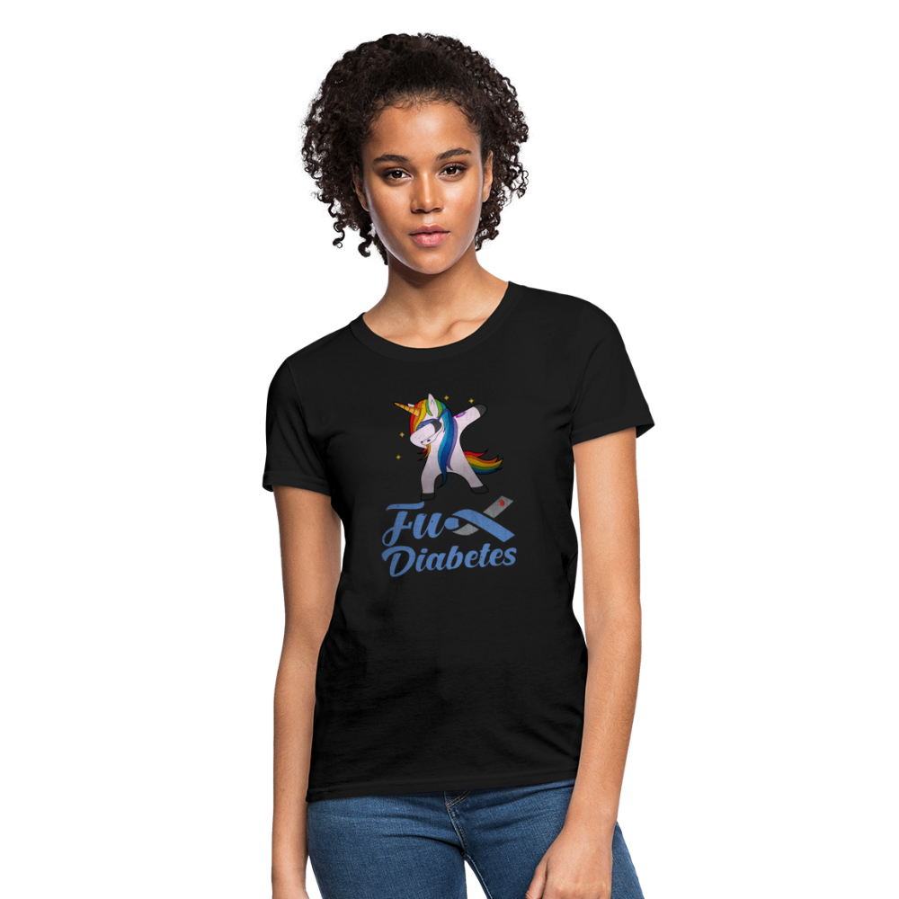 Ladies Fu** Diabetes Humor Premium Women's T-Shirt - black