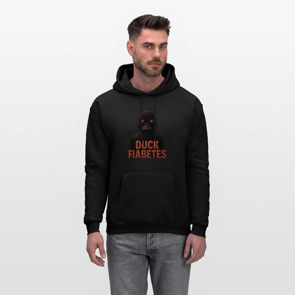 Duck Fiabetes Adult Unisex Comfort Hoodie - black