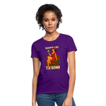 Droppin' Like The Bomb Pin-up Women's T-Shirt - purple