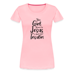 This Girl Runs On Jesus & Insulin Women’s Comfort T-Shirt - pink