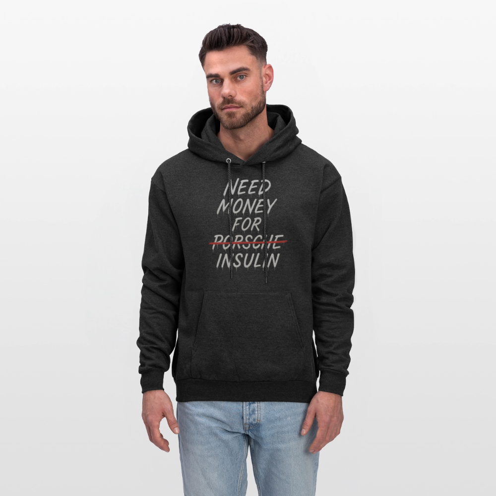 Need Money For Insulin Hoodie Parody Unisex Sweatshirt Hoody - charcoal grey