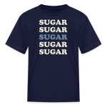 Hey Sugar Sugar Type 1 diabetes humor kids T-shirt in navy