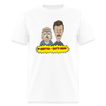Beetus & Butthead Mashup Parody Diabetes Unisex Adult T-Shirt - white