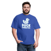 Duck Fiabetes Funny Diabetic Humor Unisex Softyle T-Shirt - royal blue