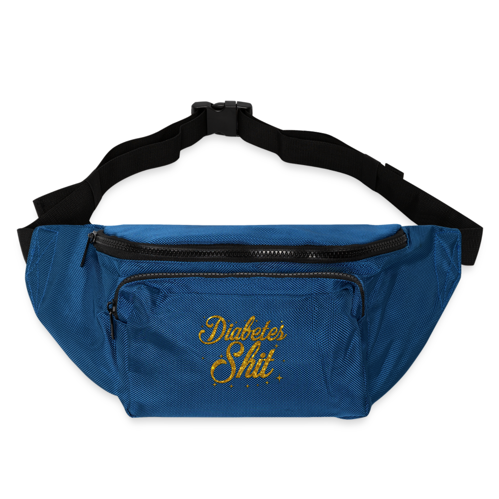 Diabetes Sh*t Cross Body Waist Pack Bag - blue