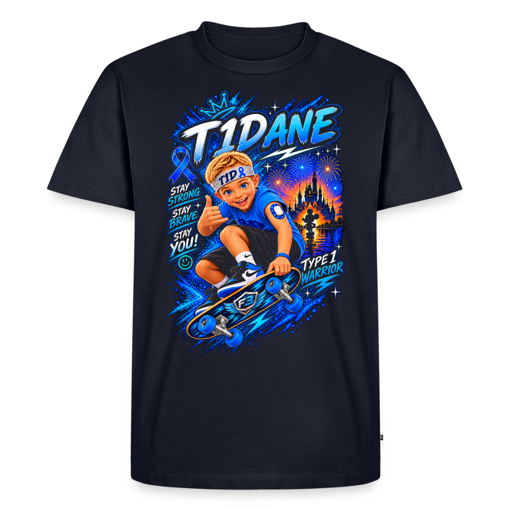 T1Dane Premium T-Shirt for Dad - navy