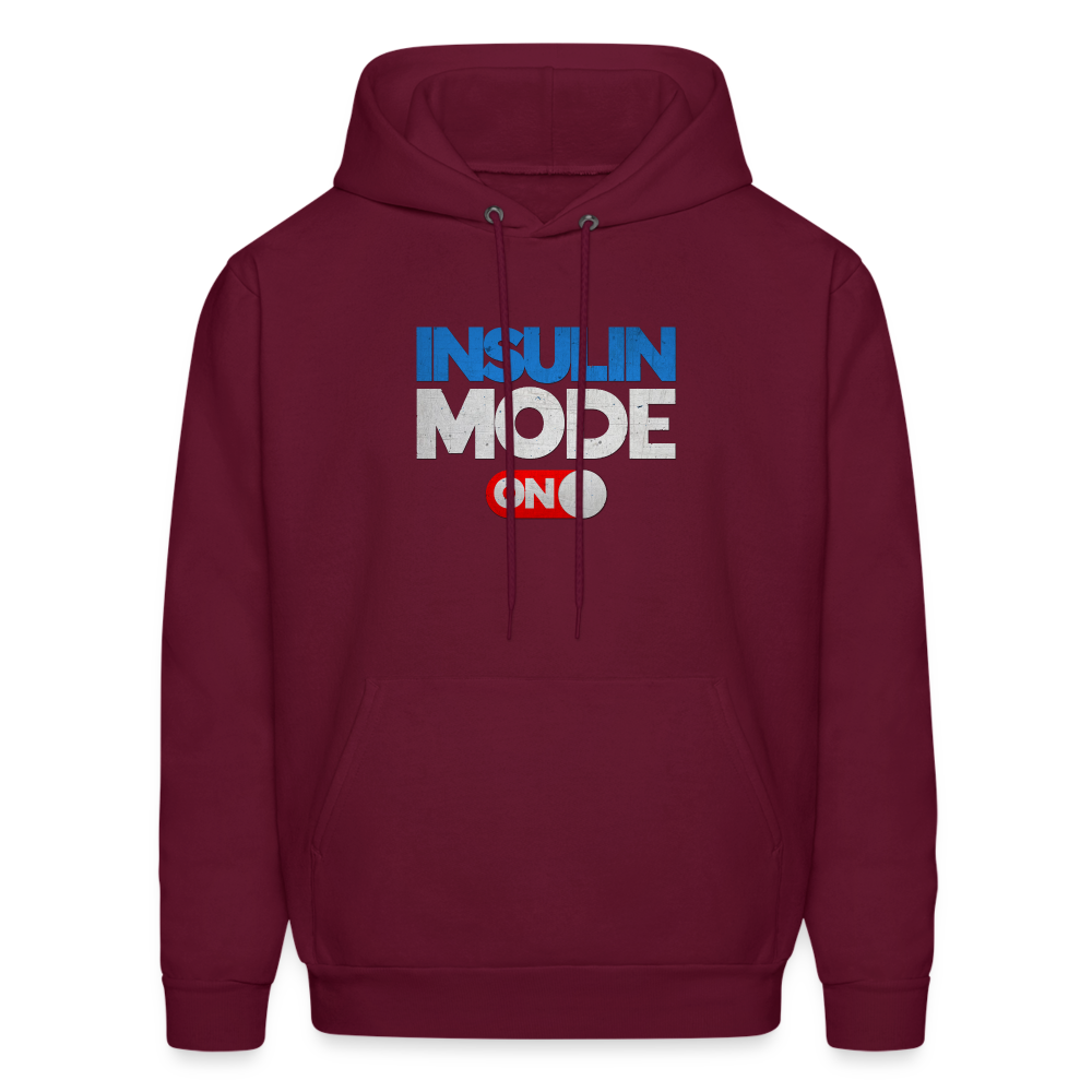 Insulin Mode On Gamers Adult Parody Premium Unisex Hoodie - burgundy