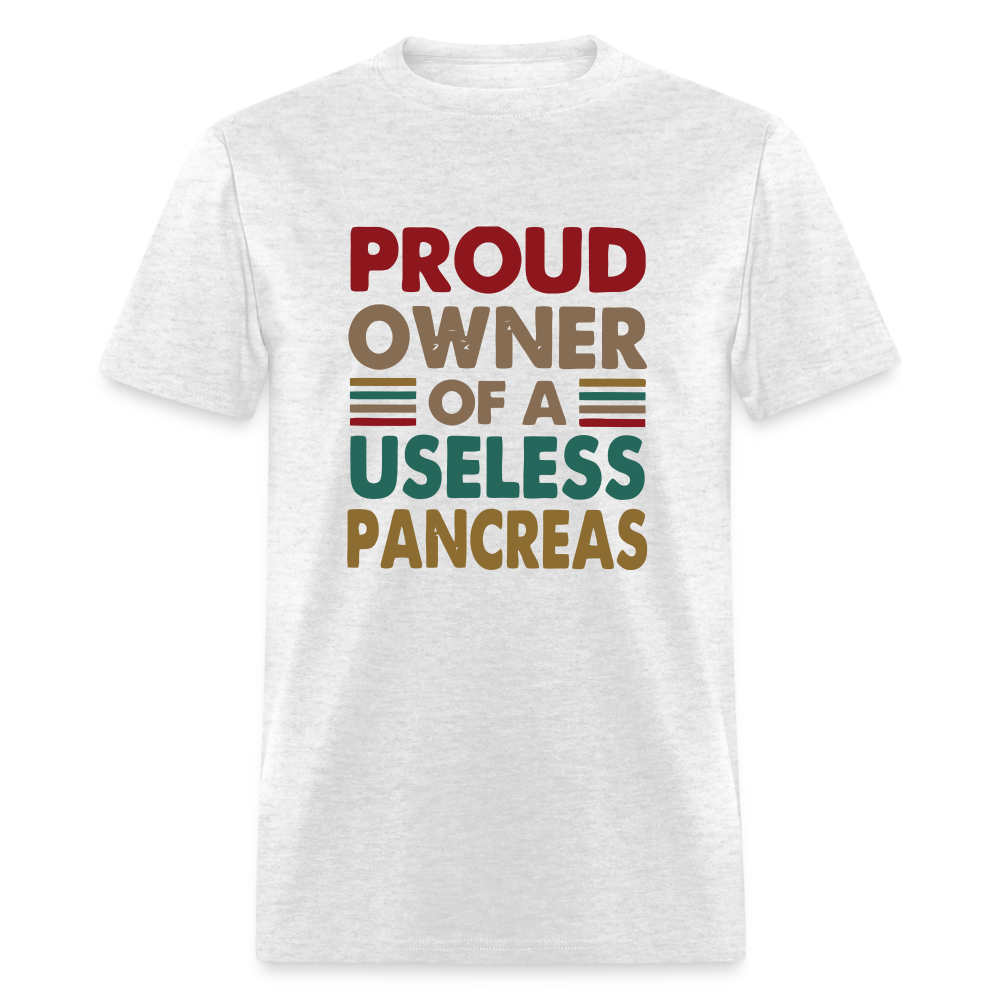 Proud Owner Of A Useless Pancreas Softstyle Unisex T-Shirt - light heather gray