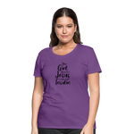 This Girl Runs On Jesus & Insulin Women’s Comfort T-Shirt - purple