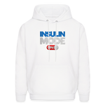 Insulin Mode On Gamers Adult Parody Premium Unisex Hoodie - white