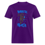 Diabetic Ninja Adult Premium Softstyle Unisex T-Shirt - purple