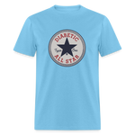 Type 1 All-Star Diabetic Morale Adult Unisex Ringspun Cotton T-Shirt - aquatic blue