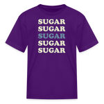 Hey Sugar Sugar Type 1 diabetes humor kids T-shirt in purple