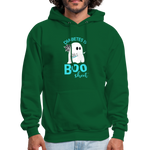 Diabetes Is Boo Sheet Humor Softstyle Unisex Hoodie - forest green