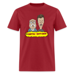 Beetus & Butthead Mashup Parody Diabetes Unisex Adult T-Shirt - dark red