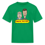 Beetus and Butthead kids diabetes humor T-shirt in kelly green