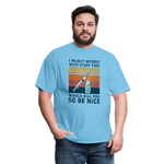 Be Nice To Diabetics Insulin Humor Unisex T-Shirt - aquatic blue