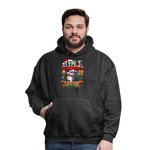 Type 1 Diabetes Ugly Christmas Men's Hoodie - charcoal grey