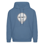 Dexcom Oh Sh*t Crash Alert Humor Humor Unisex Contrast Hoodie - denim blue