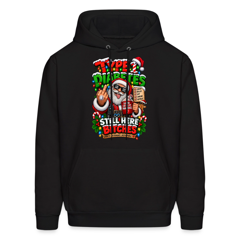 Type 1 Christmas Hoodie "Still Here" Dark Men's Hoodie - black